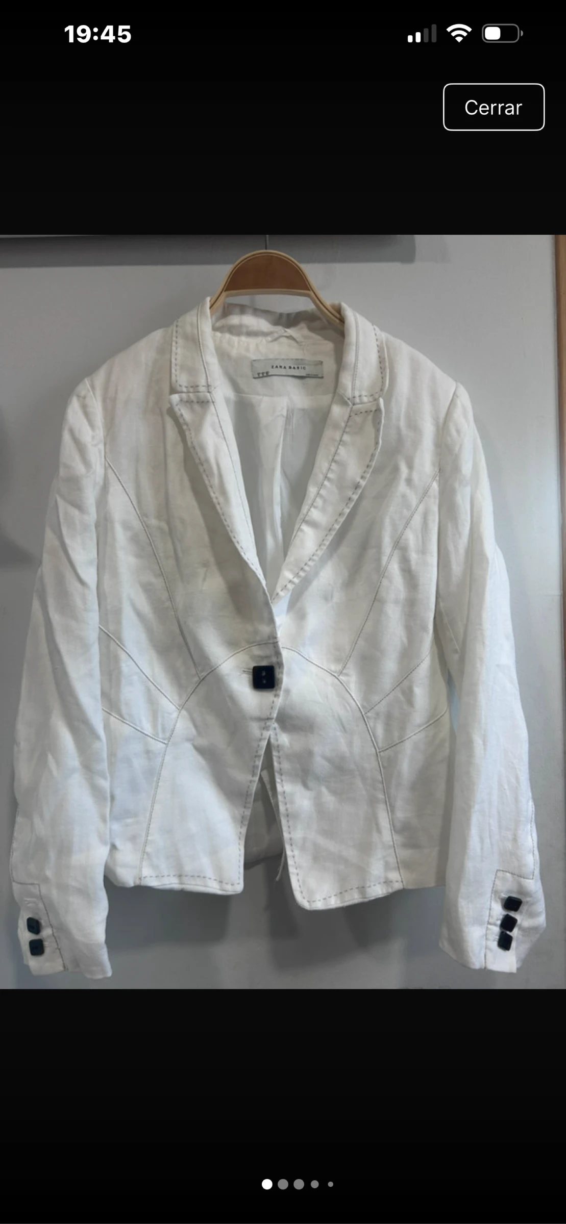 Blazer blanca Zara XL